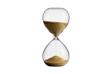 Hourglass with Sand Falling