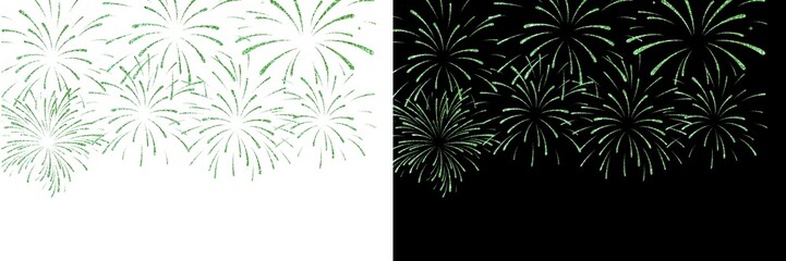 Fireworks - New year fireworks vector illustration of an abstract background