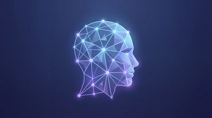 Artificial intelligence technology concept with abstract neural network