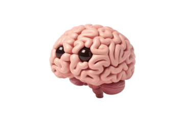 Cartoon Brain with Googly Eyes