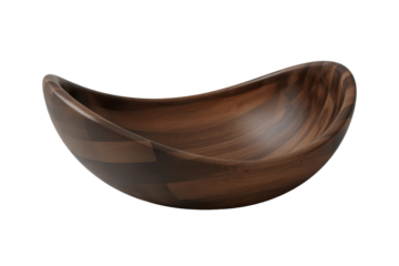 Elegant wooden bowl for fruit or salad