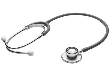 Gray stethoscope for medical professionals