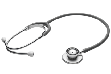 Gray stethoscope for medical professionals