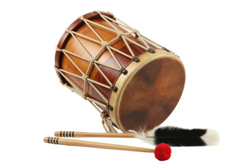 Native American drum with drumsticks