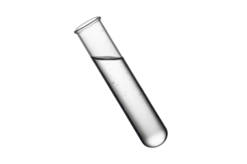 Test tube with liquid