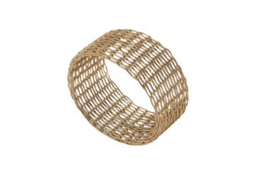 Woven wicker napkin ring