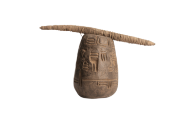 Antique Mesopotamian Clay Tablet with Stylus