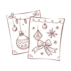 vector illustration of a christmas decoration