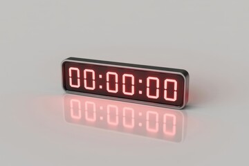 Digital clock displaying 00:00:00