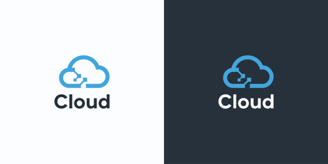 innovation cloud vector logo design