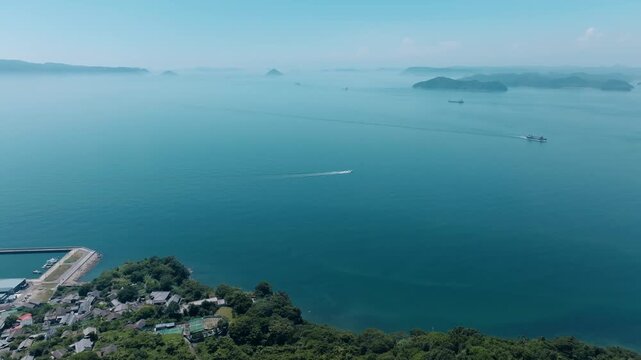 japan Ogi lsland drone shot 