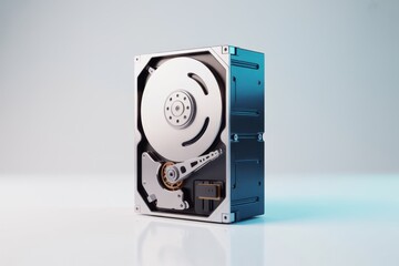 Internal view of a hard disk drive