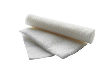 Fototapeta premium Rolled white gauze bandage