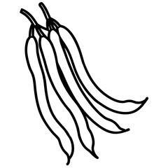 Fresh Green Beans Bunch Crisp Vegetables