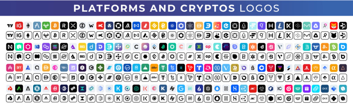 Platforms and Crypto logos
