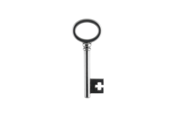 Antique metal key, vintage style