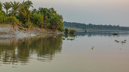 landscape of a river doratana in bagerhat bangladesh