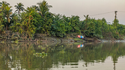 landscape of a river doratana in bagerhat bangladesh