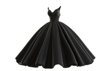 Elegant Black Ball Gown