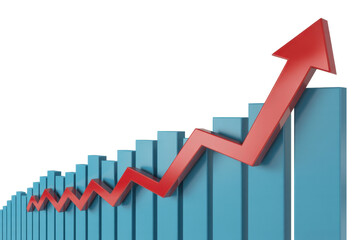 Financial growth chart arrow