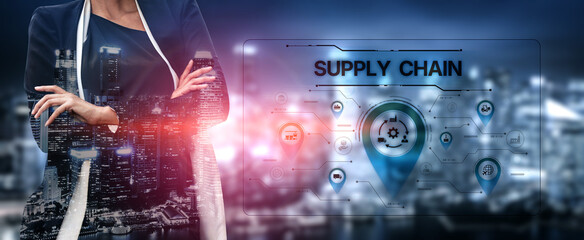 Supply chain processes with data-driven logistics, transportation, and distribution. enhances operations. Supply chain improves efficiency. Supply chain integrates logistics and delivery. Spline
