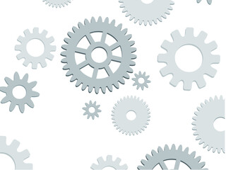 Verschiedene Zahnr&auml;der als Wallpaper in PNG Format auf transparentem Hintergrund
