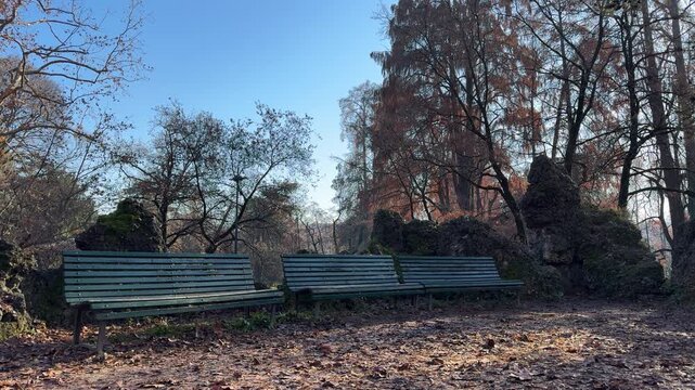 Indro Montanelli Public Gardens in Milan, historic urban park with trees and pathways