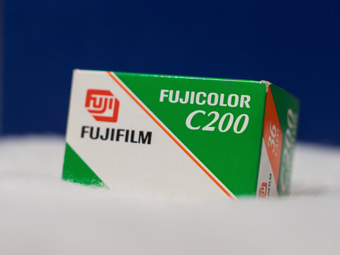 Fujifilm Fujicolor C200 35mm Film Box Close-Up