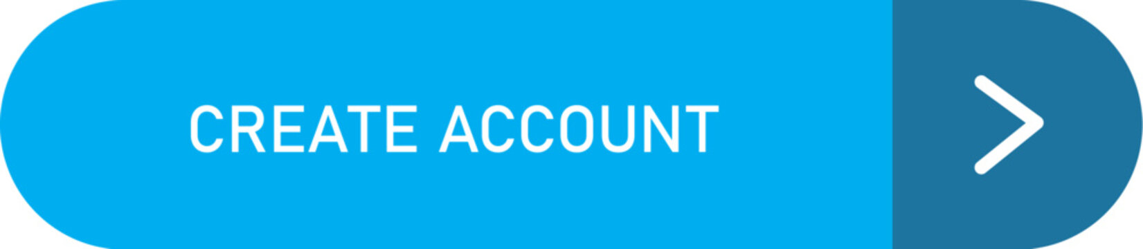 Login and create account button set vector with gradient and teal UI styles for modern apps