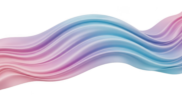 Abstract wavy gradient background isolated on transparent background - Powered by Adobe