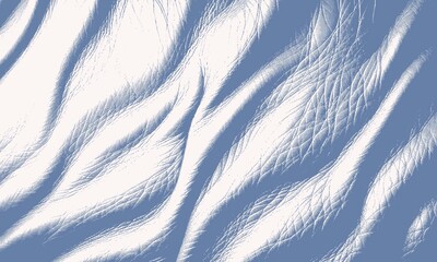 Abstract Blue and White Fur Texture Design Ethereal Soft Fibrous Flowing Organic Pattern Surreal Light Blue Wavy Decorative Background