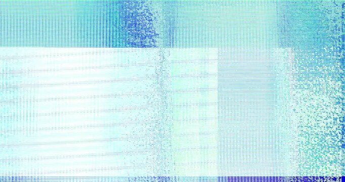 Abstract Digital Damage Glitch Background with Motion Signal Interference, 4K Retro VHS Distortion, Cyberpunk Pixel Error, and Bad Signal Static Noise for Creative Video Transitions and Tech Overlays.