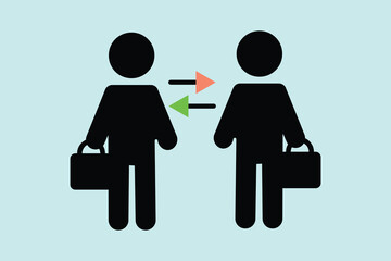 Simple Business Exchange Icon