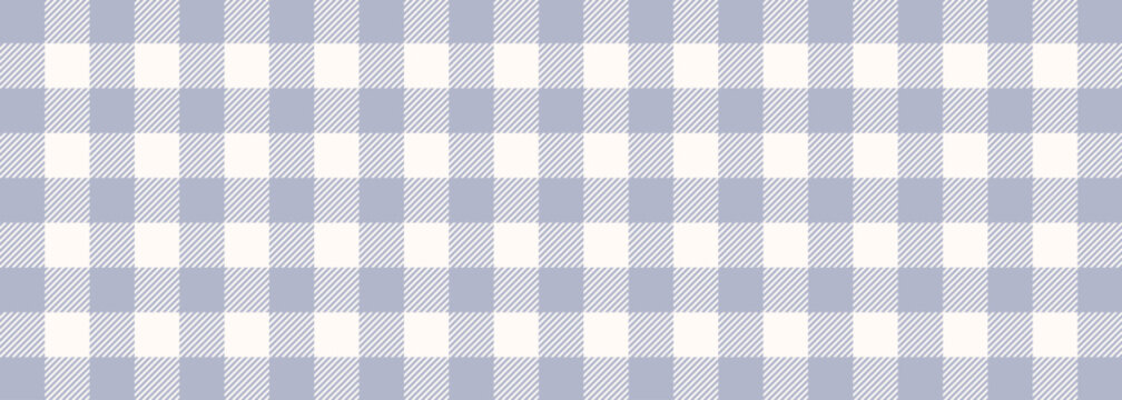 Gingham pattern icon, seamless textile texture with square checkered design, vintage woven fabric style for clothing, decoration, picnic blanket or home textile applications flat vector illustration.