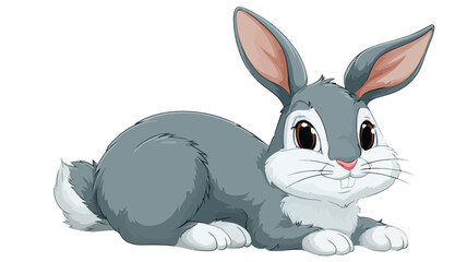Adorable Rabbit Cartoon Vector Illustration for Design Projects