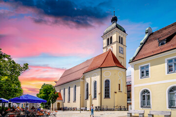 Fototapeta premium Altstadt, Marktoberdorf, Deutschland 