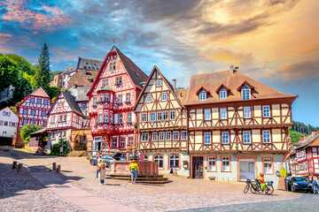 Altstadt, Miltenberg, Bayern, Deutschland 