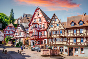 Obraz premium Altstadt, Miltenberg, Bayern, Deutschland 
