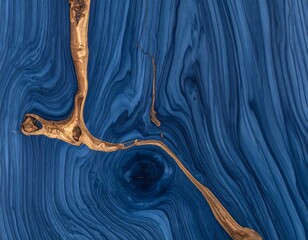Blue Wood Grain Texture Background.