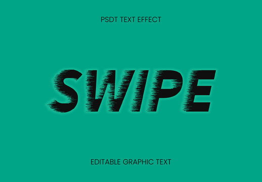 Black Velocity Lines Speed Text Effect Motion Racing Font