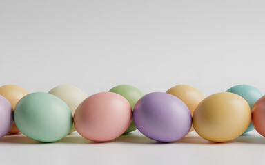 Happy easter sunday celebration with colorful easter eggs