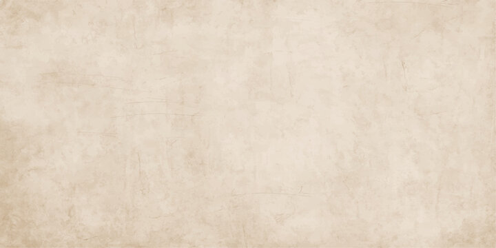 Aged vintage parchment paper texture with a stained brown grunge surface and ancient antique beige pattern provides a blank damaged sepia background for a dirty textured canvas design