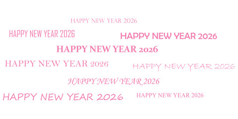Happy New Year 2026 poster design with fireworks on clean background. New year banner and poster design best for greetings and social media use. © DESIGNER SM