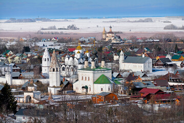 Suzdal, Russia, Pokrovsky Monastery in winter