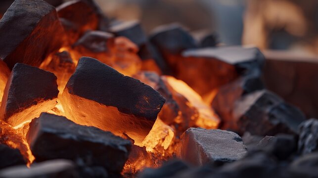 A heat-treatment facility where metal components pass through controlled ovens, illustrating metallurgical processes like annealing, quenching, and tempering. cinematic color correction, natural