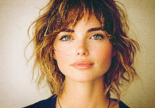 Gold Vintage Paint Photo Effect