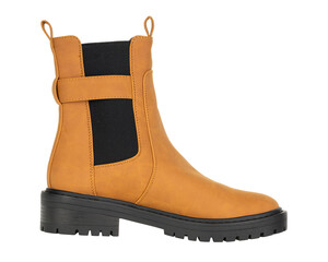 Mustard Yellow Chelsea Boot with Strap Detail