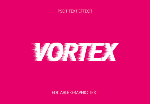 Glitch Distortion Scan Text Effect
