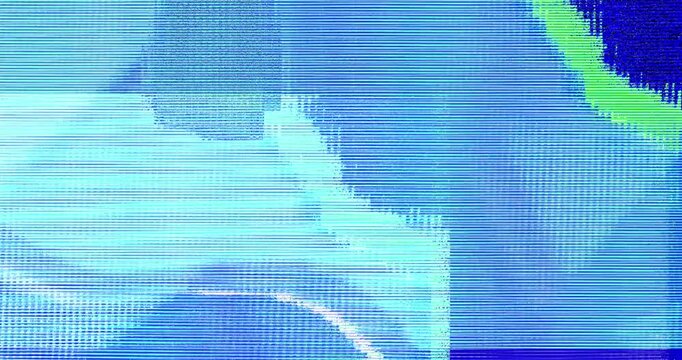 Abstract Digital Damage Glitch Background with Motion Signal Interference, 4K Retro VHS Distortion, Cyberpunk Pixel Error, and Bad Signal Static Noise for Creative Video Transitions and Tech Overlays.