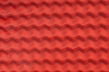Red Wavy Rubber Texture Background